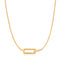 Gold Glam Interlock Necklace