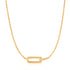Gold Glam Interlock Necklace