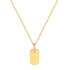 Gold Glam Tag Pendant Necklace
