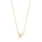Gold Pearl Link Chain Necklace