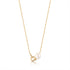 Gold Pearl Link Chain Necklace