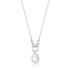 Silver Pearl Sparkle Pendant Necklace