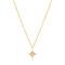 14kt Gold Opal and White Sapphire Star Necklace