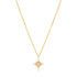 14kt Gold Opal and White Sapphire Star Necklace