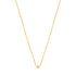 14kt Gold Single Natural Diamond Necklace