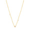 14kt Gold Triple Natural Diamond Necklace
