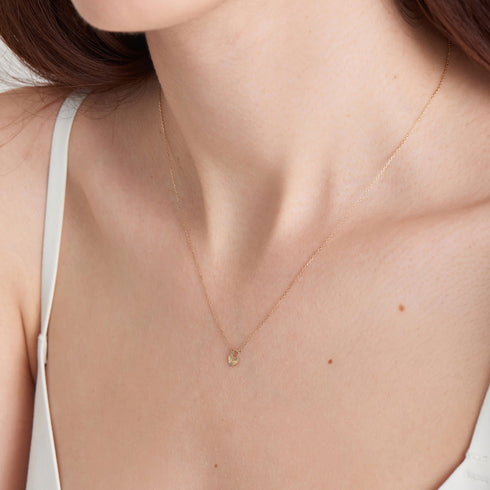 14kt Gold Heart Padlock Necklace