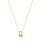 14kt Gold Padlock Necklace