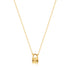 14kt Gold Padlock Necklace