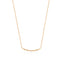 14kt Gold Stargazer Natural Diamond Bar Necklace