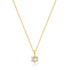 14kt Gold White Sapphire Pendant Necklace