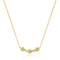 14kt Gold Peridot and White Sapphire Necklace