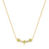 14kt Gold Peridot and White Sapphire Necklace