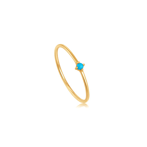 14kt Gold Turquoise Stone Ring