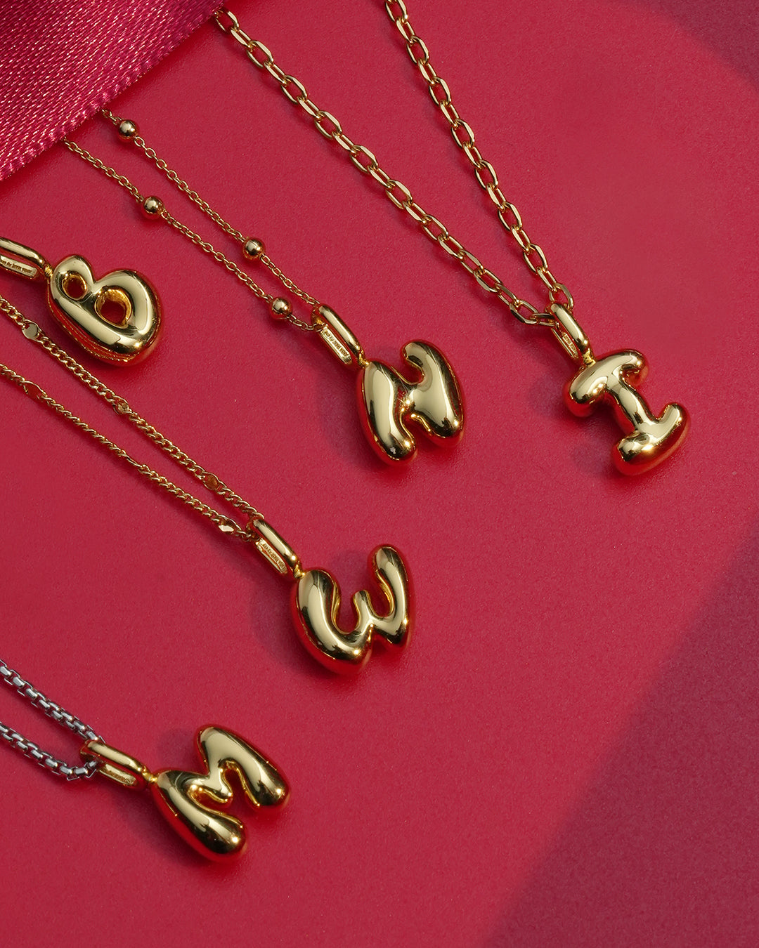 Gold M Letter Charm