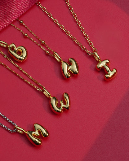 Gold M Letter Charm