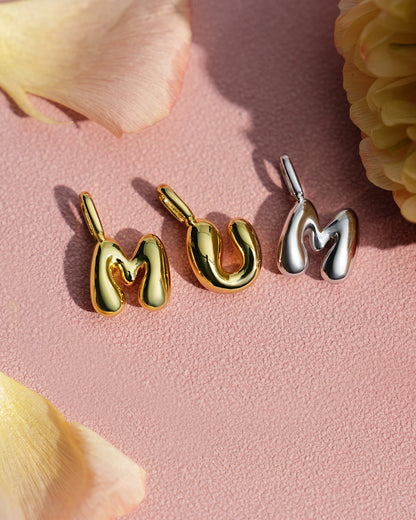 Gold M Letter Charm