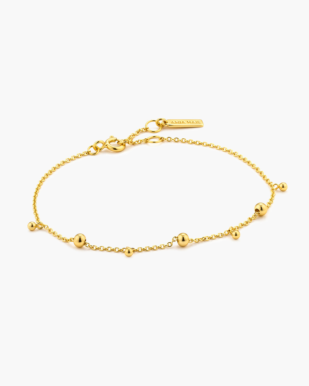 Gold Modern Drop Balls Bracelet