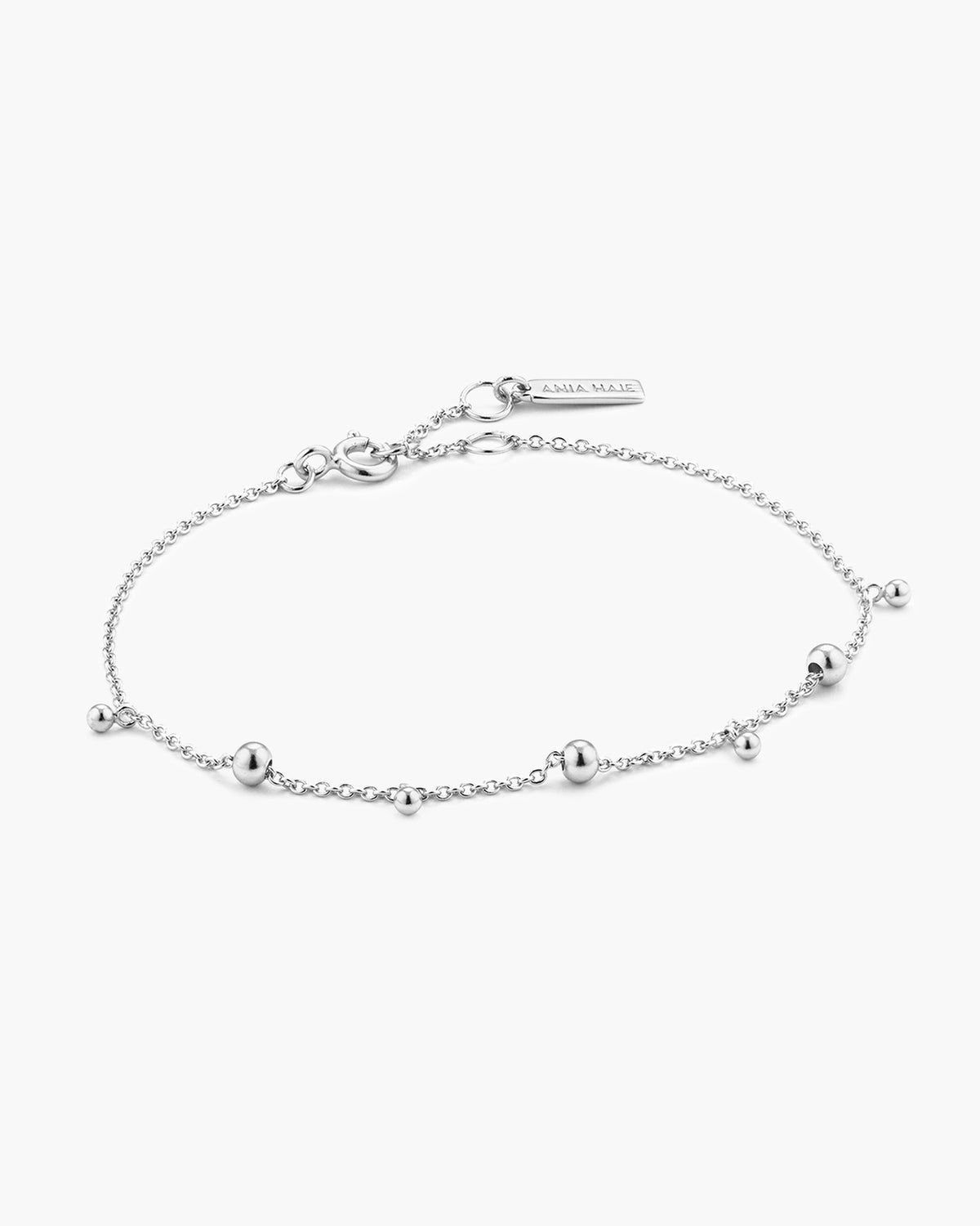 Silver Modern Drop Balls Bracelet