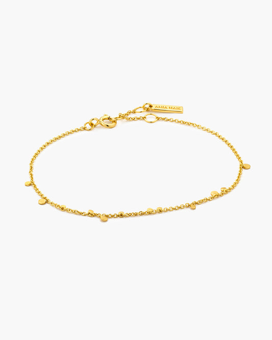 Gold Geometry Mixed Discs Bracelet