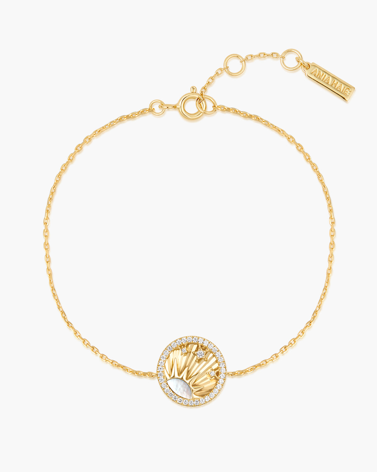 Gold Shiny Sun Stars Bracelet