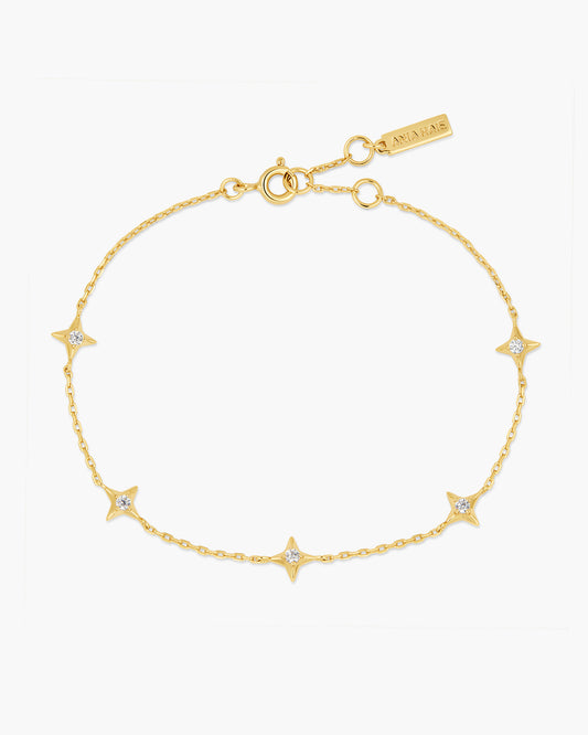 Gold Stars Station Bracelet