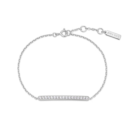 Silver Pavé Bar Bracelet