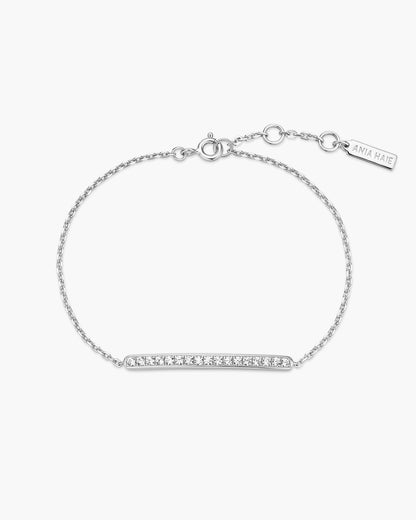 Silver Pavé Bar Bracelet
