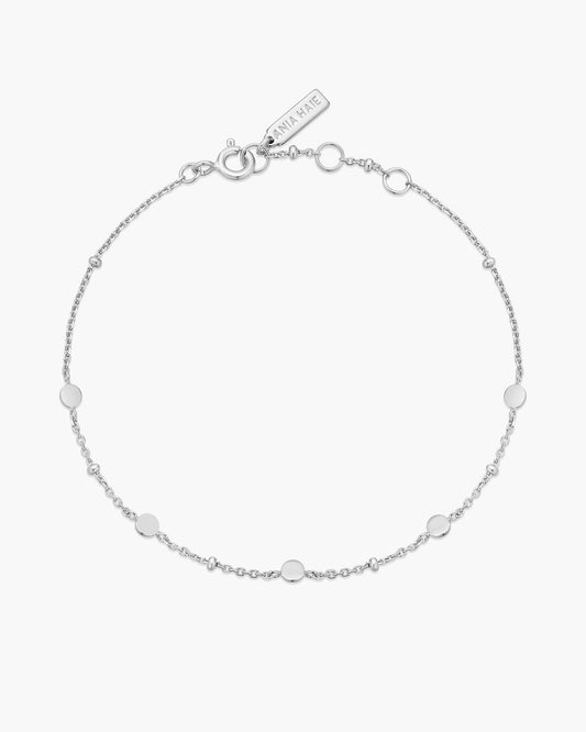 Silver Disc Station Bracelet