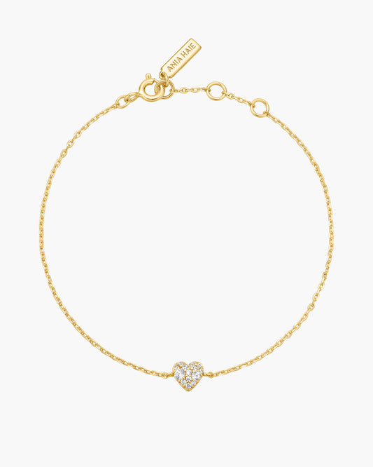 Gold Sweetheart Pavé Bracelet