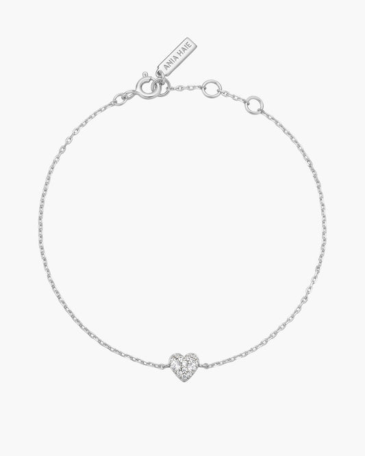 Silver Sweetheart Pavé Bracelet