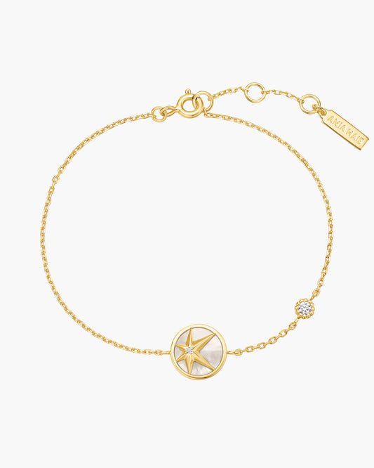 Gold Star Mother-of-Pearl Bracelet