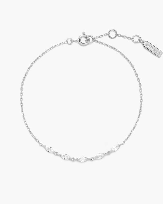 Silver Quintet Marquise Bracelet