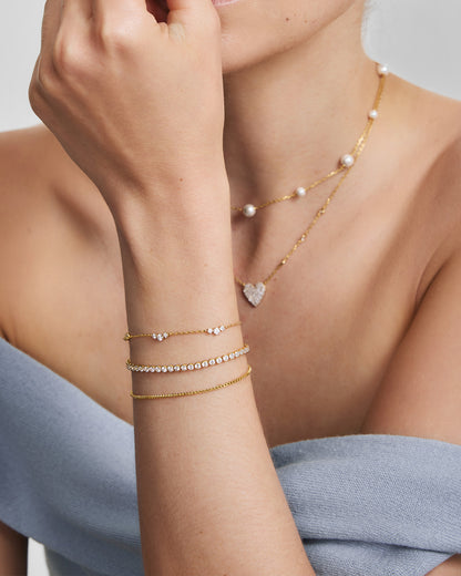14kt Gold Beaded Bracelet
