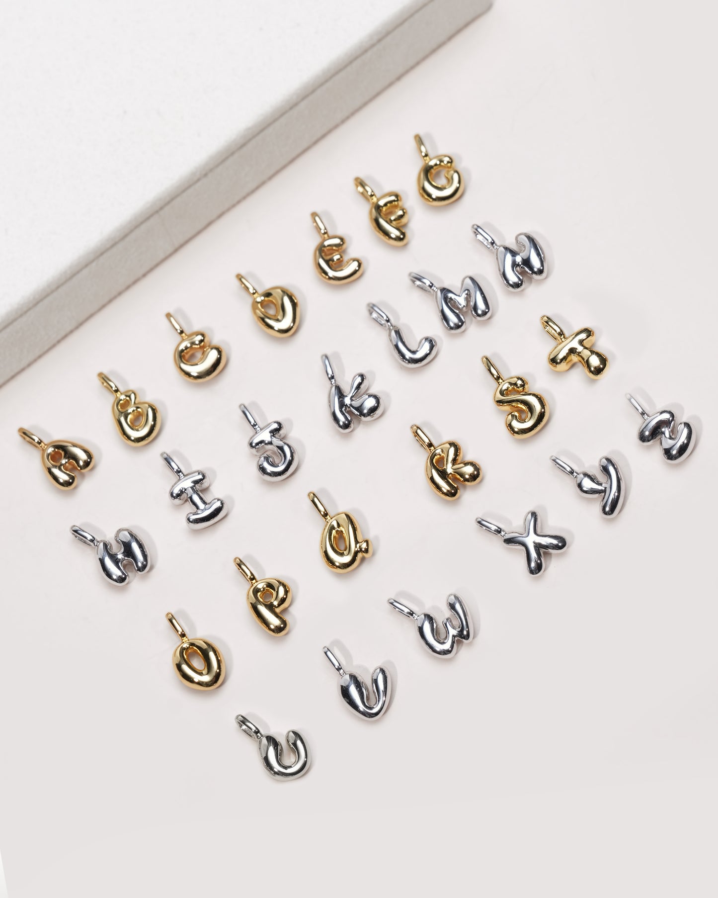 Silver J Letter Charm