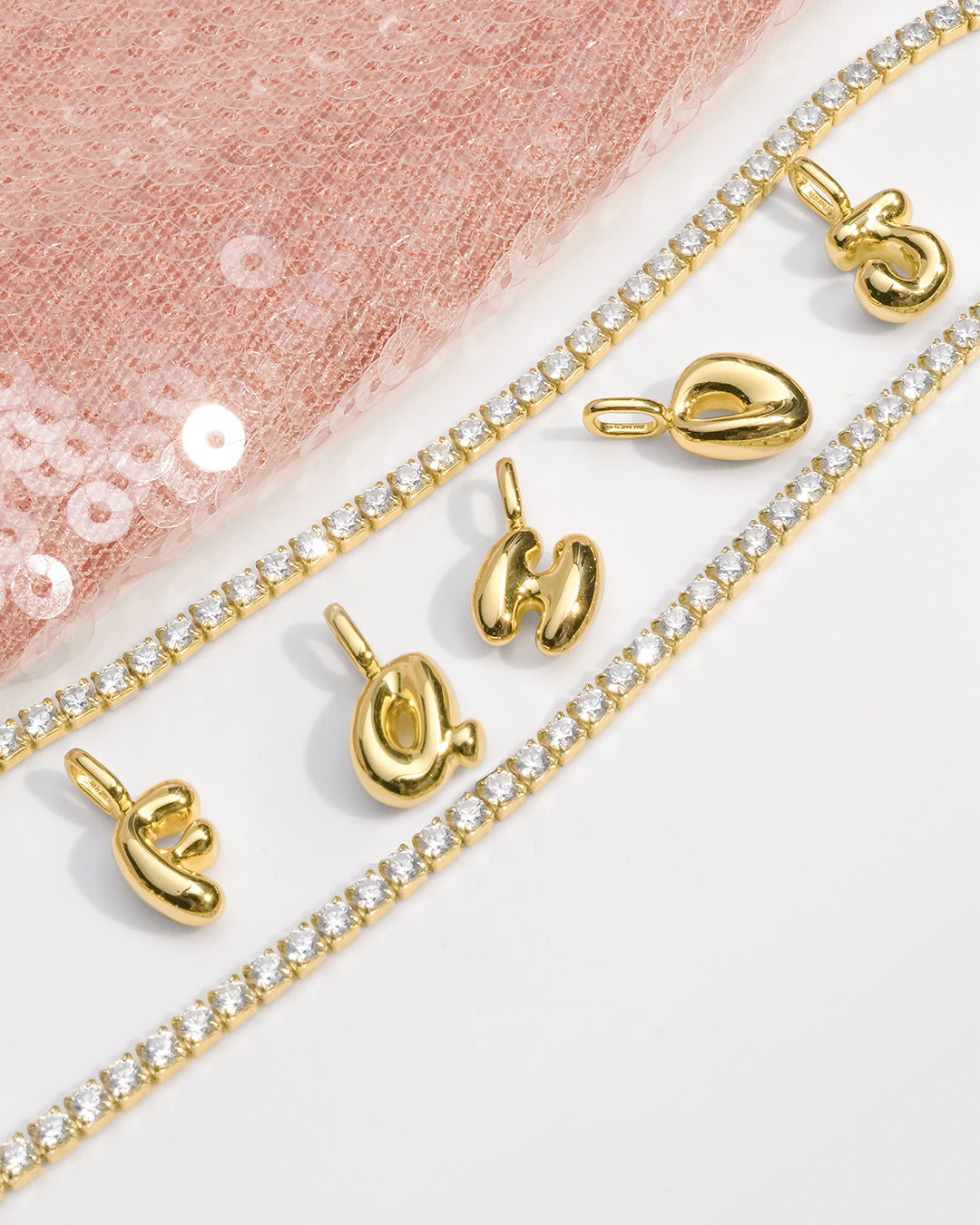 Gold J Letter Charm