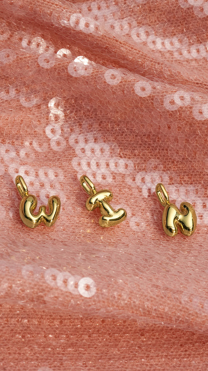 Gold N Letter Charm