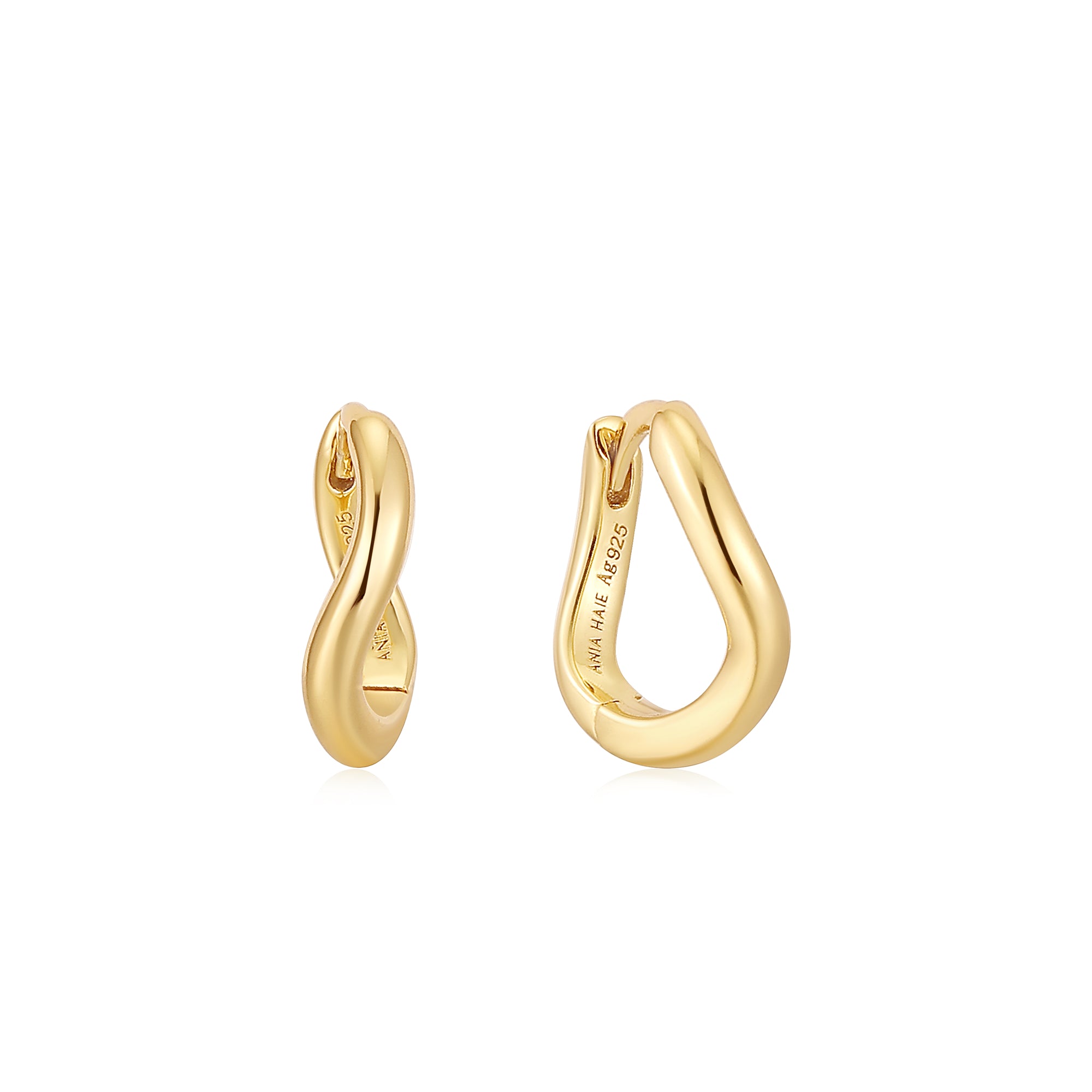 Ania Haie Modern Hoop Earrings in Gold Ania Haie Modern Hoop Earrings in Gold
