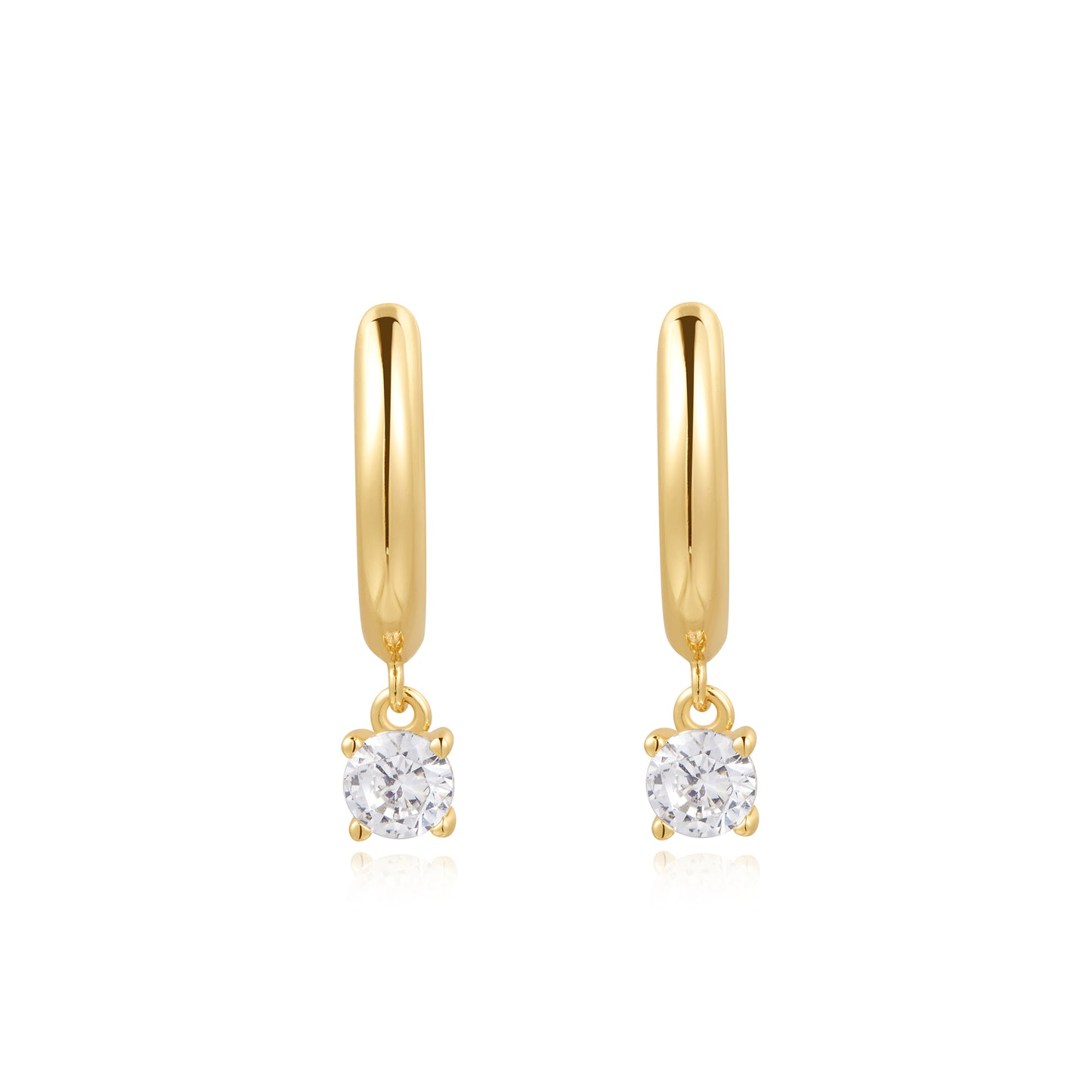 Gold Drop Solitaire Huggies
