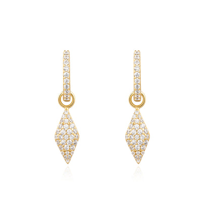 Gold Pavé Sparkle Huggies