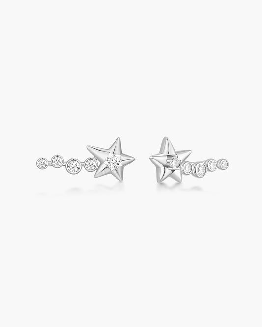 Silver Sparkling Meteor Climbers