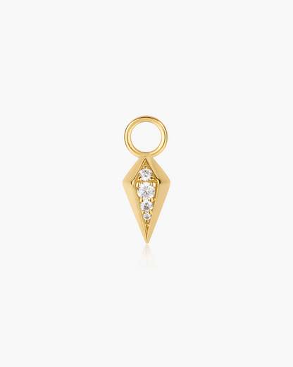 Gold Rhombus Earring Charm