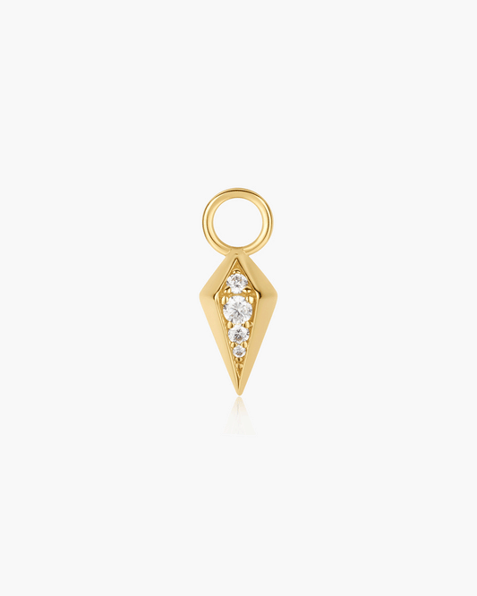 Gold Rhombus Earring Charm