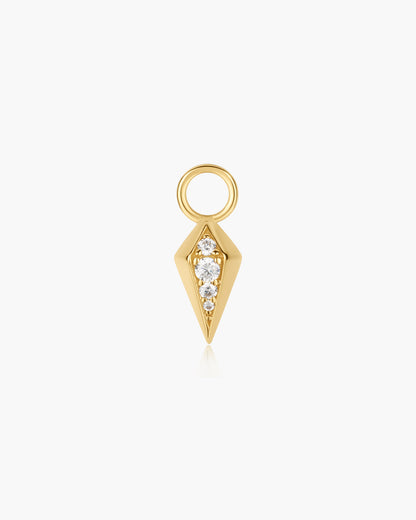 Gold Rhombus Earring Charm