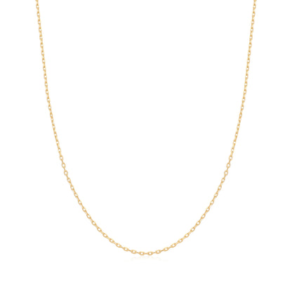 Gold Mini Link Charm Chain Necklace