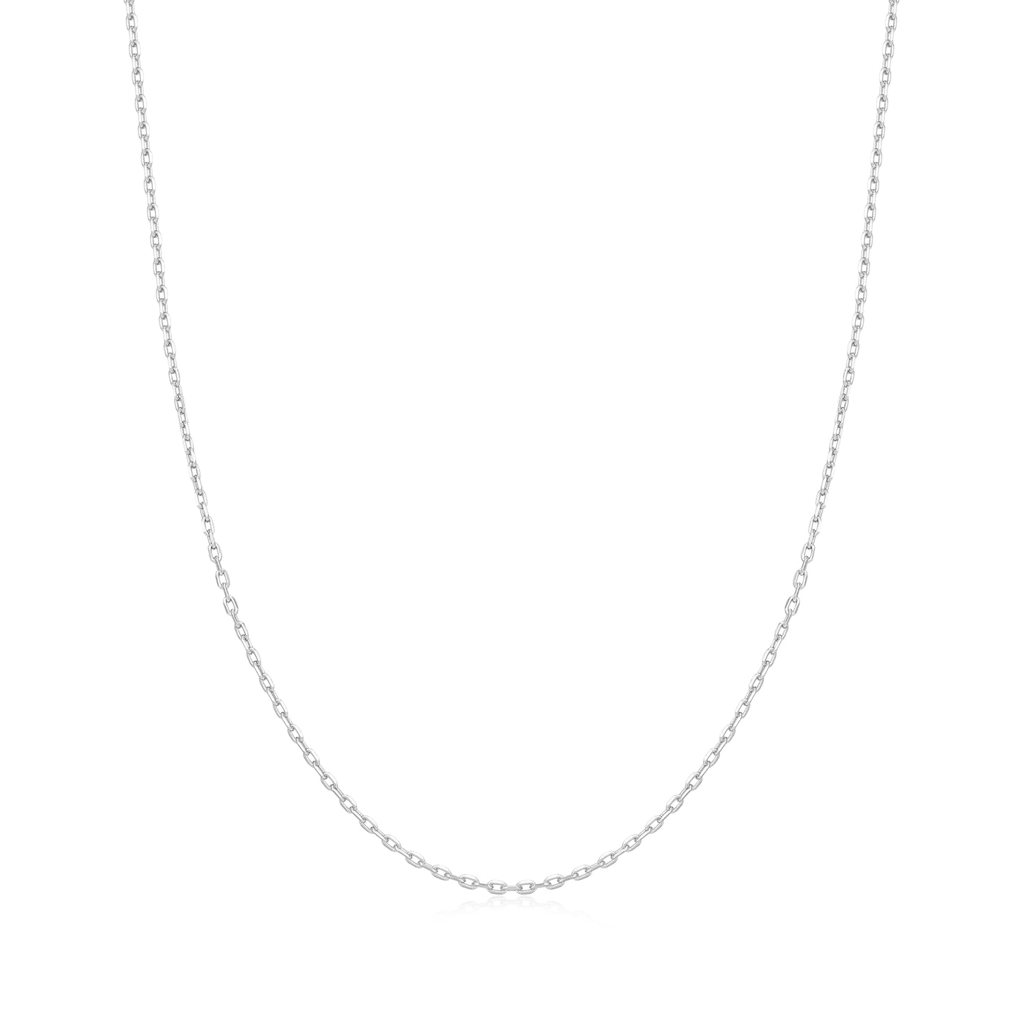 Silver Mini Link Charm Chain Necklace