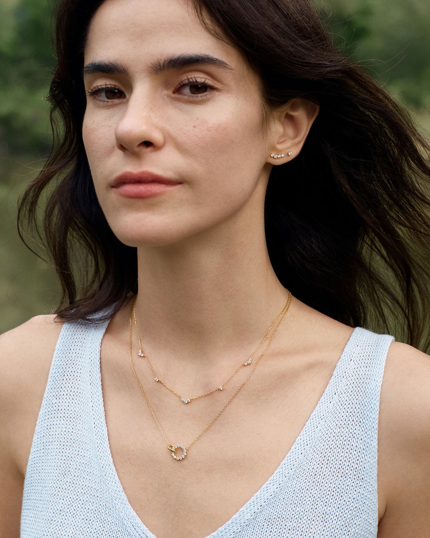 Ania Haie gold interlinked circles necklace