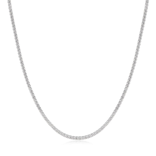 Silver Pavé Necklace
