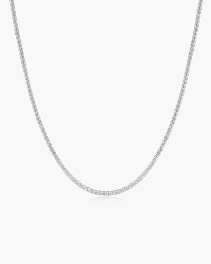 Silver Pavé Necklace