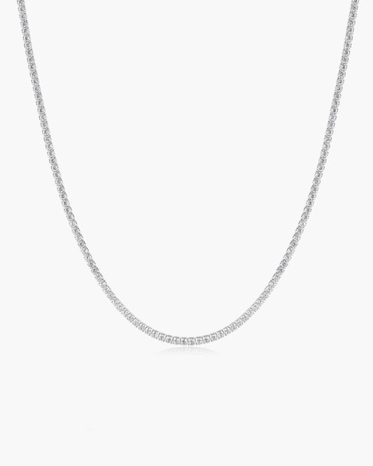 Silver Pavé Necklace
